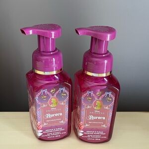Two Bath & Body Works Disney Princess Aurora Foaming Hand Soaps